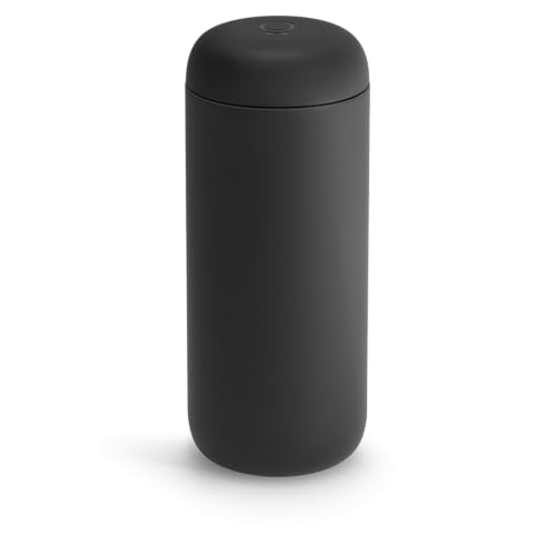 Fellow Carter Move Ceramic Lined Travel Mug 16 oz - Matte Black, Leak-Proof Lid