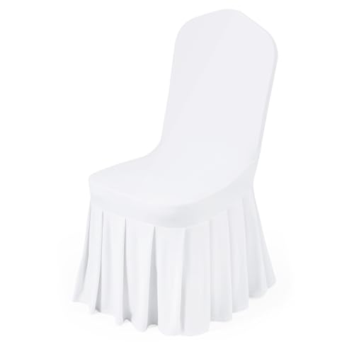 VEVOR White Stretch Chair Covers 30PCS for Wedding & Event Seating