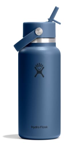 Hydro Flask 32oz Insulated Stainless Steel Water Bottle with Wide Mouth & Leakproof Straw Lid