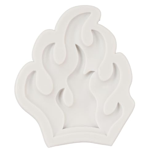 Flame Fondant Molds Fire Cake Decorating Silicone Molds For Sugarcraft Cake Decoration Cupcake Topper Chocolate Candy Polymer Clay Gum Paste Set of 2