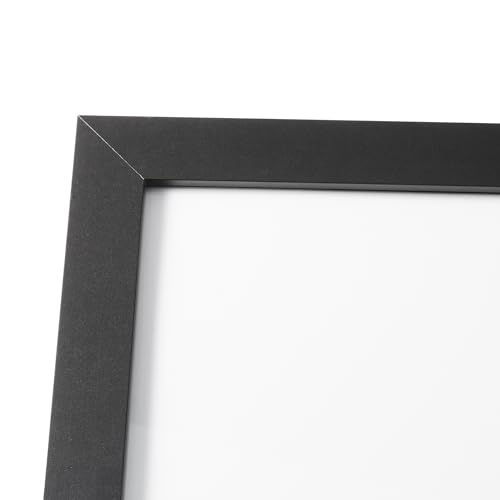 Rectangular Wood Poster Frame 24x36 Inches Black - Sturdy Artwork Display