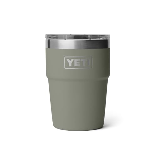 YETI Rambler 16 oz Stackable Tumbler - Pampa Green, Vacuum Insulated Stainless Steel