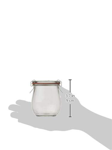 WECK 762 Tulip Jars Set of 6 - Food Storage & Preserving Containers