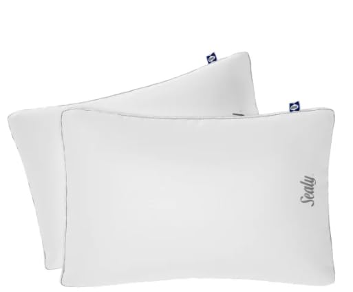 Down-Alternative Sleep Pillow Set with Tencel Cover - 2 Pack, 18x26 inches
