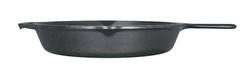 Lodge Seasoned Cast Iron Skillet - PFAS-Free, Non-Toxic Cookware - Use with an Oven, Stove, Grill, or Campfire - Naturally Non-Stick & Oven Safe - 12 Inches
