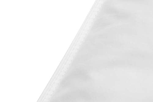 Goose Feather Down Bed Pillows 2 Pack - Standard/Queen, High Fill, Double-Layer Cotton Cover