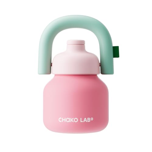 Pink & Red 33oz Insulated Water Bottle with Straw & Handle, Leakproof Flask