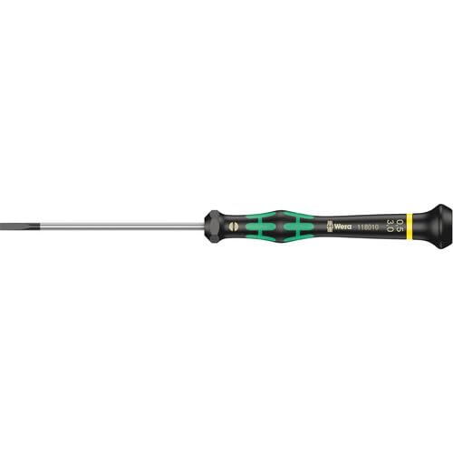 Wera 2035/6 Electronics Screwdriver Set - 6-Piece Kraftform Micro Slotted & Phillips with Rack