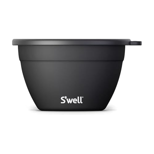 S'well Stainless Steel Salad Bowl Kit 64 oz Onyx - Leakproof, Reusable