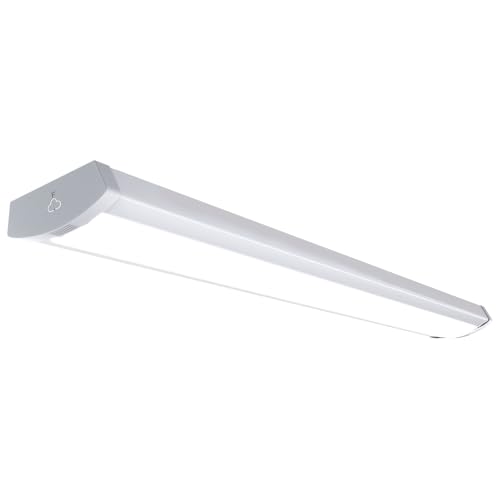Hyperlite 60W/50W/40W 4ft LED Wraparound Light Fixture - Linkable, 5000K, 6600 Lumens, Energy Efficient, ETL Listed