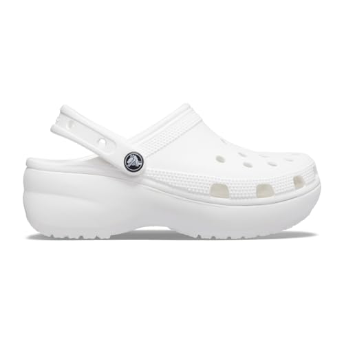 Crocs Women's Classic Platform Clogs White - Size 8