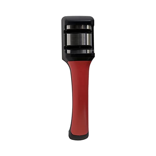 Chef'sChoice 2-Stage Manual Knife Sharpener for 15-Degree and Serrated Knives, Pronto Hone, Black