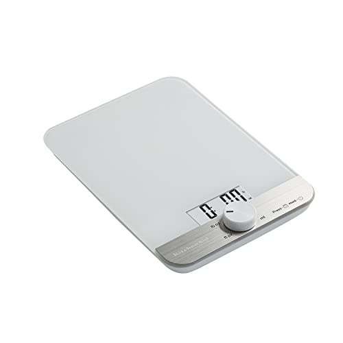 Kitchen Scale 11lb Digital Food & Kitchen Weighing Scale with Glass Surface - White - Variation of THIS listing