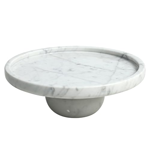 7 Inch Carrara White Marble Decorative Tray for Coffee Table - FutureStone