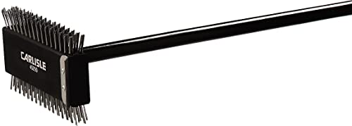 Heavy-Duty Stainless Steel Grill Brush & Scraper - 30.5 Inches, Black - Variation 1