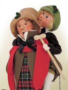 Byers' Choice Bob Cratchit & Tiny Tim Christmas Figurine - Handcrafted Holiday Decor
