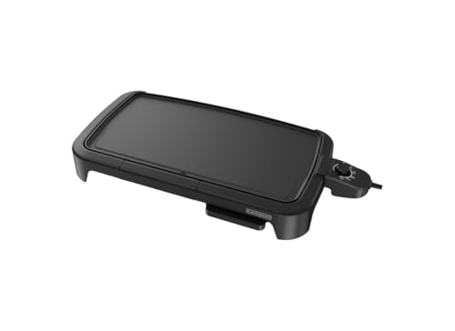 BLACK+DECKER 8-Serving Electric Griddle with Warming Tray, Non-Stick Surface, Removable Drip Tray