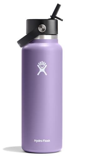 40 Oz Insulated Stainless Steel Water Bottle with Leakproof Flex Straw Cap - Moonshadow