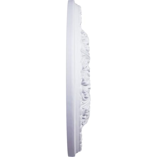 Primed 18-Inch Ceiling Medallion - Lightweight Polyurethane Decorative Accent
