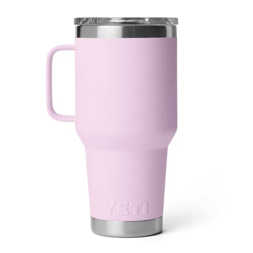 YETI Rambler 20 oz Travel Mug Cherry Blossom - Stainless Steel Vacuum Insulated with Stronghold Lid