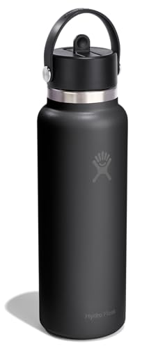 Insulated Stainless Steel Water Bottle 40oz with Leakproof Wide Mouth Cap