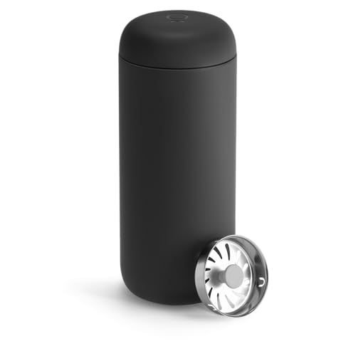 Fellow Carter Move Ceramic Lined Travel Mug 16 oz - Matte Black, Leak-Proof Lid
