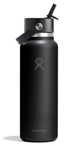 Insulated Stainless Steel Water Bottle 40oz with Leakproof Wide Mouth Cap