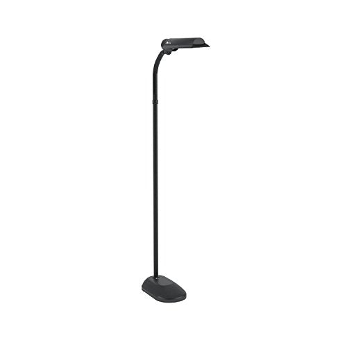 Large Black OttLite 18W WingShade Floor Lamp for Crafts & Tasks