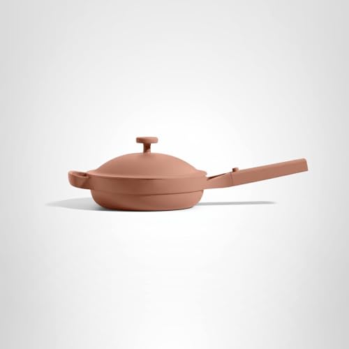 Our Place Mini Always Pan | 8.5" Ceramic Pan with Modular Lid & Beechwood Spatula | Patented 10-in-1 Nonstick, Non-Toxic Cookware Made Without PFAS | Induction & Oven-Safe up to 450°F | Spice