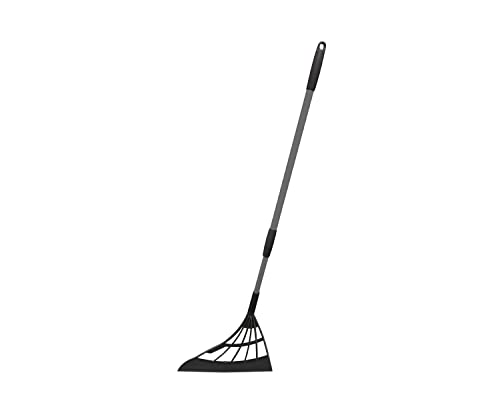 Broombi All-Surface Silicone Broom & Squeegee for Indoor Cleaning - Black