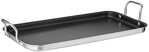 Non-Stick Double Burner Griddle - 10x18 Inch Kitchen Cookware - Vari of This Listing
