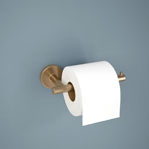 Delta Single Post Toilet Paper Holder Champagne Bronze Wall Mount 3.31x7in