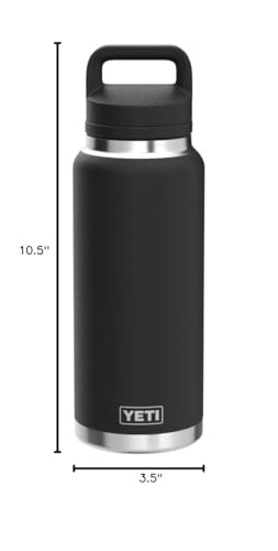 YETI Rambler 26 oz Vacuum Insulated Bottle - Black with Chug Cap