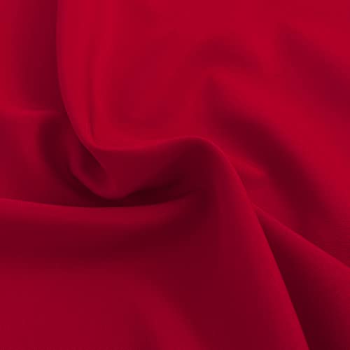 60x102 inch Red Rectangular Tablecloth - 210 GSM Polyester, Waterproof & Wrinkle-Resistant for Parties