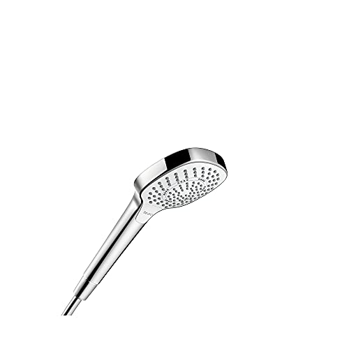 Hansgrohe Croma Select E Low Flow 4-Inch Handheld Shower Head White/Chrome