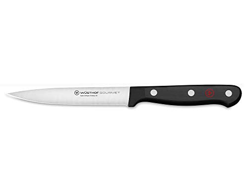 Wüsthof Gourmet 4.5-Inch Utility Knife - Black Handle, Sharp & Durable