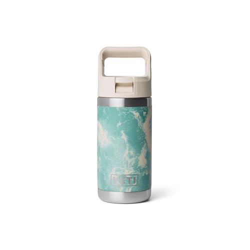 YETI Rambler Jr. 12 oz Kids Water Bottle with Straw Cap - Sea View Variation