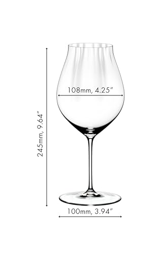 Riedel Performance Pinot Noir Wine Glass - 4.2 Ounces, Dishwasher Safe