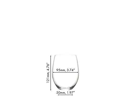 Riedel O Wine Tumbler Cabernet/Merlot Glass Set of 2, 21.9oz Stemless