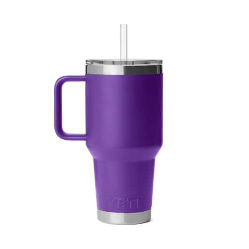 YETI Rambler 35 oz Straw Mug - Pace Purple, Insulated Travel Water Bottle