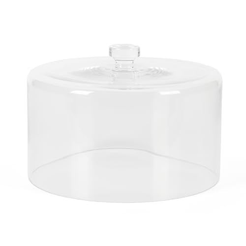 Green Jadeite Cake Stand with Glass Dome - 10-Inch Vintage Pedestal Dessert Plate