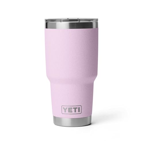 YETI Rambler 30 oz Tumbler Cherry Blossom Textured Stainless Steel Vacuum Insulated