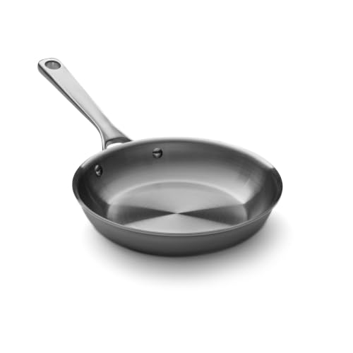 8.5 Inch Carbon Clad Classic Carbon Steel Frying Pan - Light & Durable, Seasonable