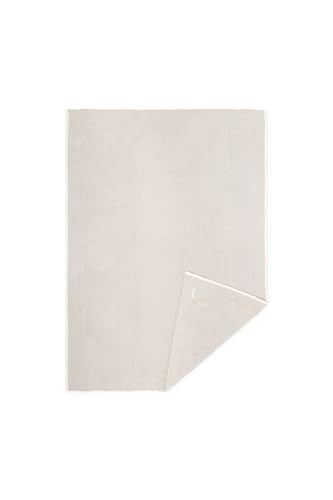 Barefoot Dreams CozyChic Contrast Tip Blanket Silver-Pearl 45x60" Luxury Throw
