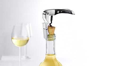 Waiter's Corkscrew Wine Bottle Opener with Foil Cutter - Stainless Steel