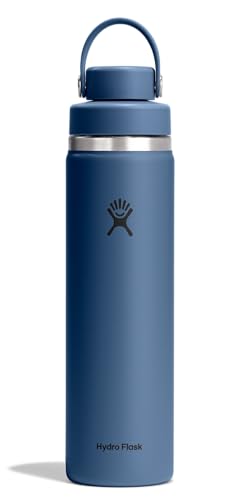 Hydro Flask 24 oz Insulated Stainless Steel Water Bottle - Harbor Blue, Wide Mouth, Leakproof Flex Chug Lid
