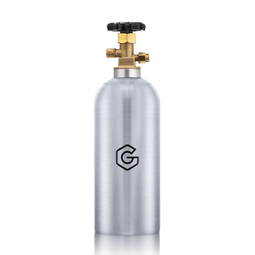 5lb Aluminum CO2 Tank with CGA-320 Valve DOT Approved for Beverage and Gas Use