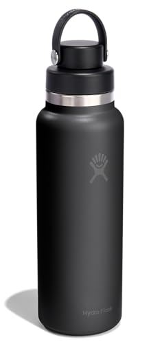 Hydro Flask 40 oz Tonal Black Insulated Stainless Steel Water Bottle with Leakproof Flex Chug Lid