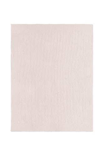 Barefoot Dreams CozyChic Lite Ribbed Blanket 30x40 Pink - Soft Lightweight Throw