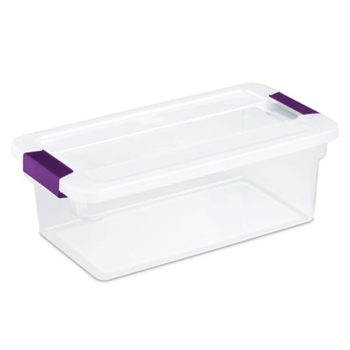 Sterilite ClearView Latch Storage Box - 6 Quart, 12-Pack